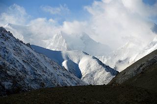 07 Skyang Kangri And Other Mountains To the South From The Top Of The Ridge 4200m Above Base Camp On the Trek To K2 Intermediate Base Camp.jpg